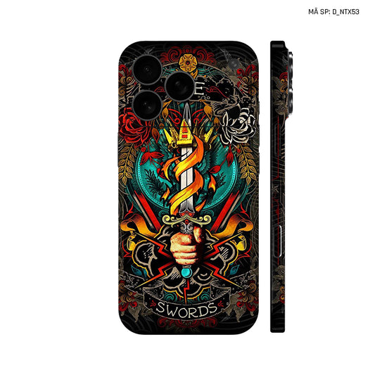 Dán Skin IPhone 17 Series Hình Nghệ Thuật Xăm | D_NTX53