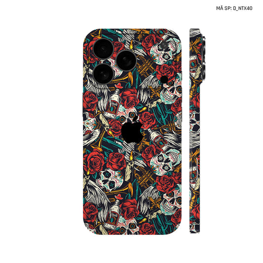 Dán Skin IPhone 17 Series Hình Nghệ Thuật Xăm Pattern Họa Tiết | D_NTX40
