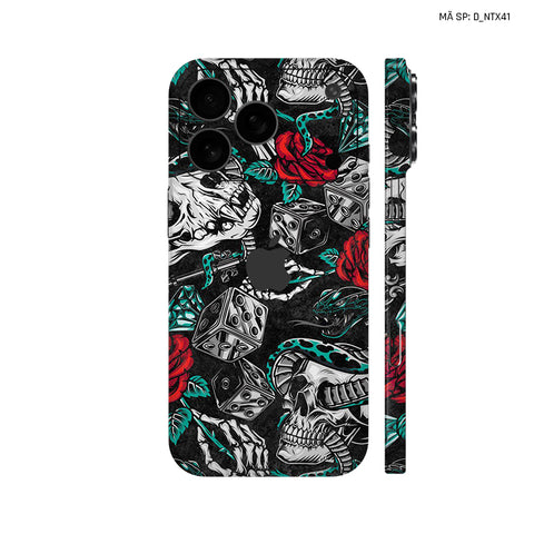 Dán Skin IPhone 17 Series Hình Nghệ Thuật Xăm Pattern Họa Tiết | D_NTX41