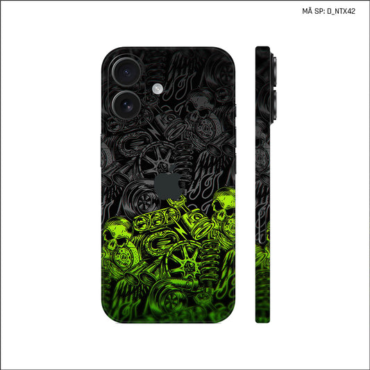 Dán Skin IPhone 17 Series Hình Nghệ Thuật Xăm Pattern Họa Tiết | D_NTX42