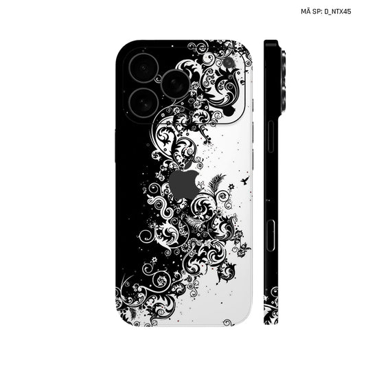Dán Skin IPhone 17 Series Hình Nghệ Thuật Xăm Pattern Họa Tiết | D_NTX45