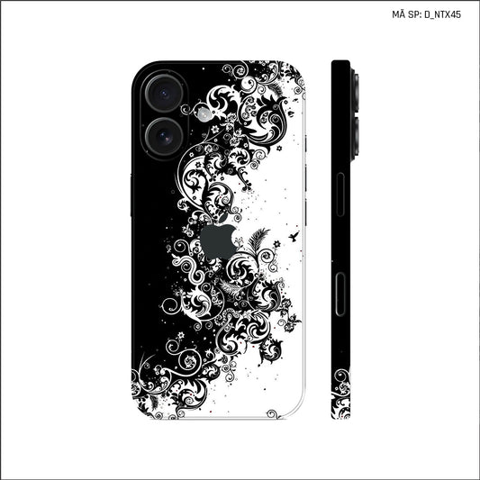 Dán Skin IPhone 17 Series Hình Nghệ Thuật Xăm Pattern Họa Tiết | D_NTX45