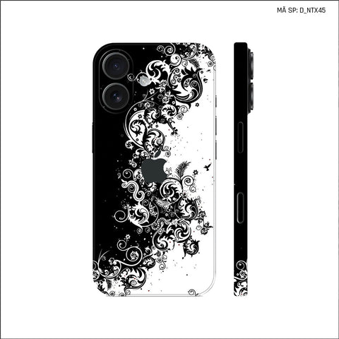 Dán Skin IPhone 17 Series Hình Nghệ Thuật Xăm Pattern Họa Tiết | D_NTX45