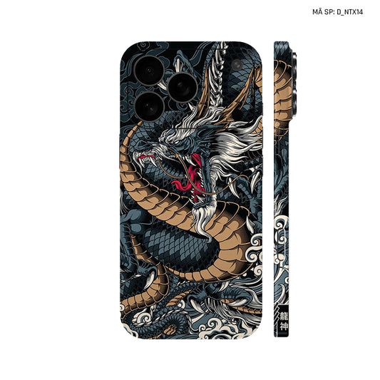 Dán Skin IPhone 17 Series Hình Nghệ Thuật Xăm Rồng | D_NTX14