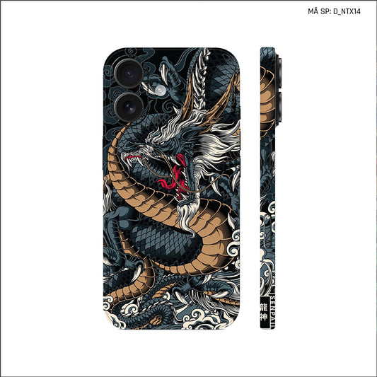 Dán Skin IPhone 17 Series Hình Nghệ Thuật Xăm Rồng | D_NTX14