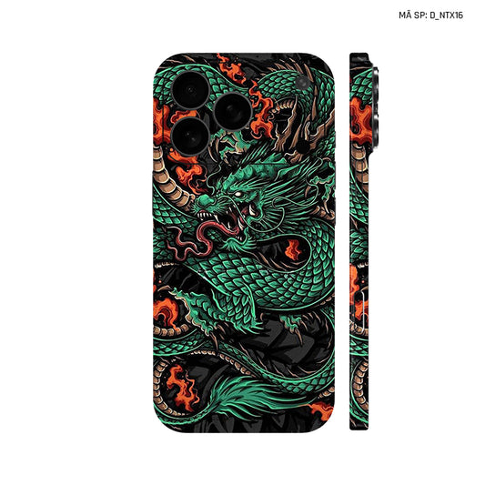 Dán Skin IPhone 17 Series Hình Nghệ Thuật Xăm Rồng | D_NTX16