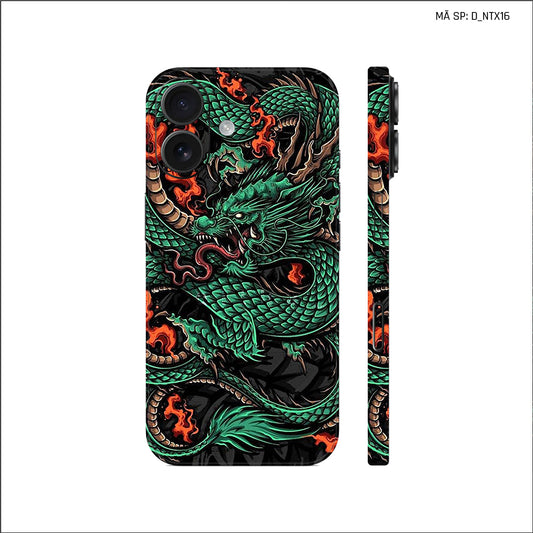 Dán Skin IPhone 17 Series Hình Nghệ Thuật Xăm Rồng | D_NTX16