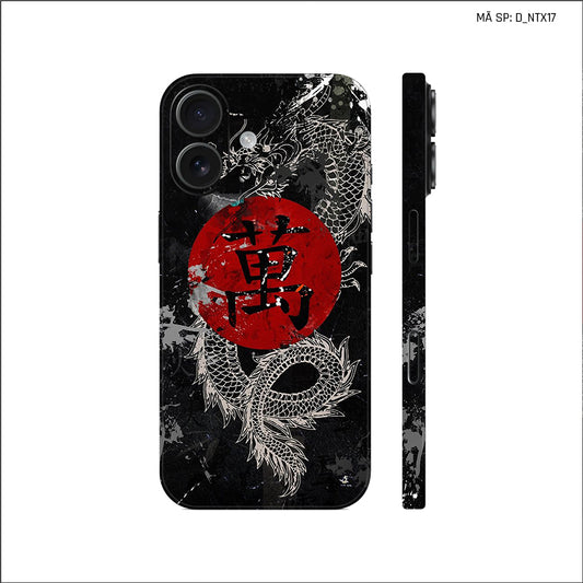Dán Skin IPhone 17 Series Hình Nghệ Thuật Xăm Rồng | D_NTX17