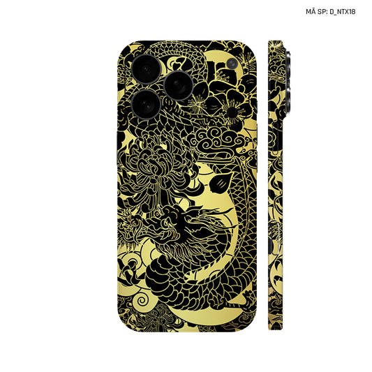 Dán Skin IPhone 17 Series Hình Nghệ Thuật Xăm Rồng | D_NTX18