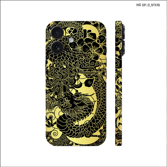 Dán Skin IPhone 17 Series Hình Nghệ Thuật Xăm Rồng | D_NTX18