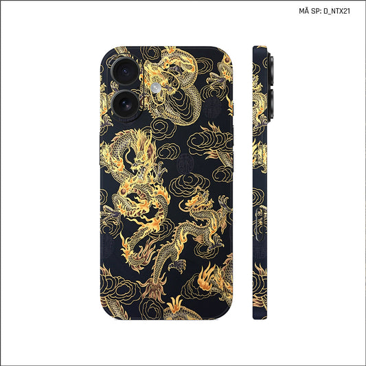 Dán Skin IPhone 17 Series Hình Nghệ Thuật Xăm Rồng | D_NTX21