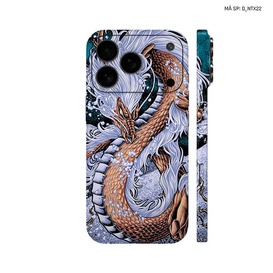 Dán Skin IPhone 17 Series Hình Nghệ Thuật Xăm Rồng | D_NTX22