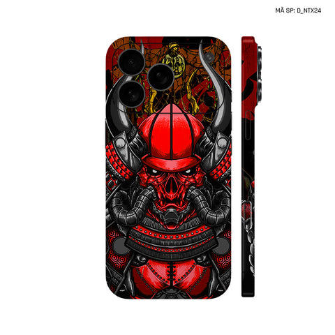 Dán Skin IPhone 17 Series Hình Nghệ Thuật Xăm Satan Samurai | D_NTX24