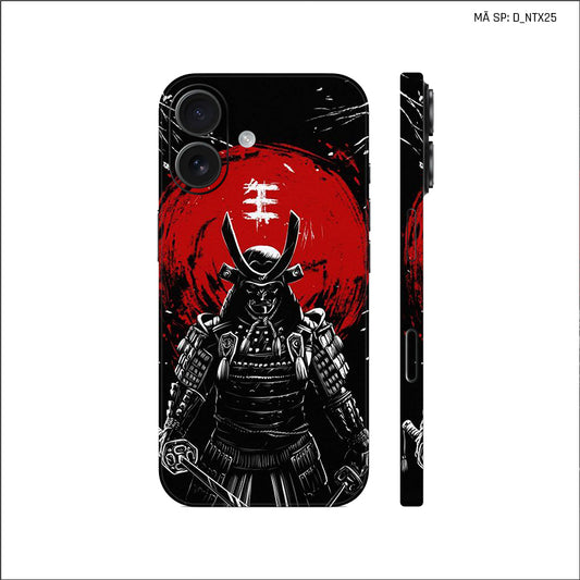 Dán Skin IPhone 17 Series Hình Nghệ Thuật Xăm Satan Samurai | D_NTX25