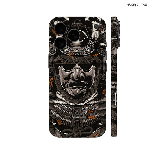 Dán Skin IPhone 17 Series Hình Nghệ Thuật Xăm Satan Samurai | D_NTX26