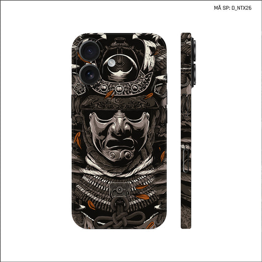 Dán Skin IPhone 17 Series Hình Nghệ Thuật Xăm Satan Samurai | D_NTX26