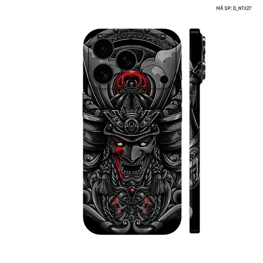 Dán Skin IPhone 17 Series Hình Nghệ Thuật Xăm Satan Samurai | D_NTX27