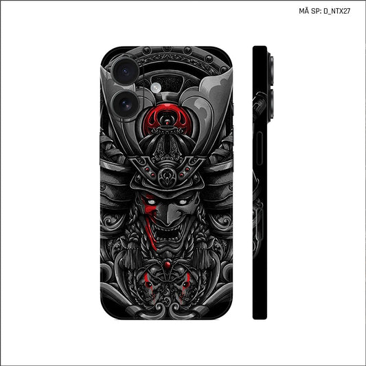 Dán Skin IPhone 17 Series Hình Nghệ Thuật Xăm Satan Samurai | D_NTX27