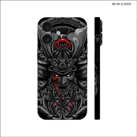 Dán Skin IPhone 17 Series Hình Nghệ Thuật Xăm Satan Samurai | D_NTX27