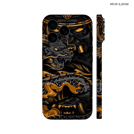Dán Skin IPhone 17 Series Hình Nghệ Thuật Xăm Satan Samurai | D_NTX30