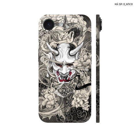 Dán Skin IPhone 17 Series Hình Nghệ Thuật Xăm Satan Samurai | D_NTX31