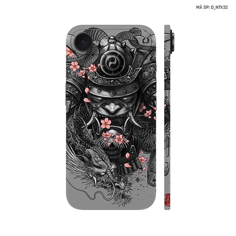 Dán Skin IPhone 17 Series Hình Nghệ Thuật Xăm Satan Samurai | D_NTX32