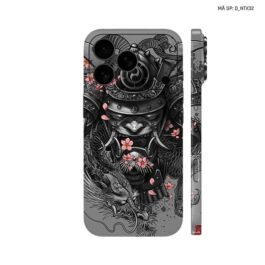 Dán Skin IPhone 17 Series Hình Nghệ Thuật Xăm Satan Samurai | D_NTX32