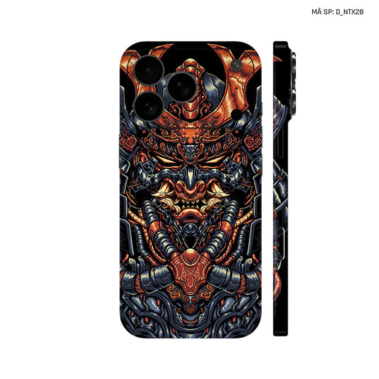 Dán Skin IPhone 17 Series Hình Nghệ Thuật Xăm Satan Samurai | D_NTX28