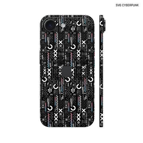 Dán Skin IPhone 17 Series Hình SVG CYBERPUNK Đen