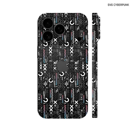 Dán Skin IPhone 17 Series Hình SVG CYBERPUNK Đen