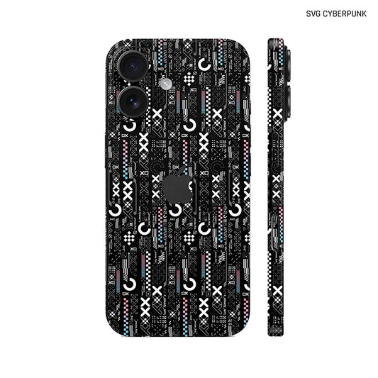 Dán Skin IPhone 17 Series Hình SVG CYBERPUNK Đen