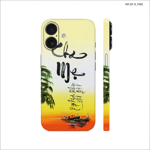 Dán Skin IPhone 17 Series Hình Thư Pháp | D_TH02