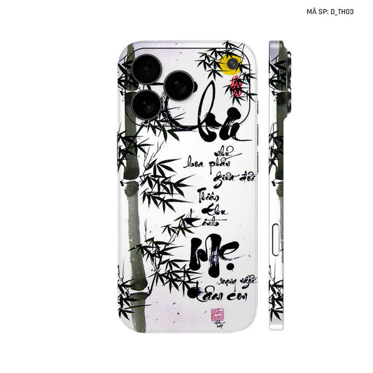 Dán Skin IPhone 17 Series Hình Thư Pháp | D_TH03