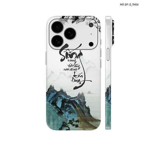 Dán Skin IPhone 17 Series Hình Thư Pháp | D_TH04