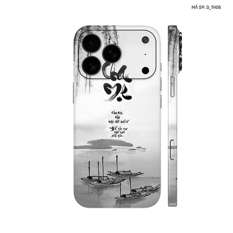 Dán Skin IPhone 17 Series Hình Thư Pháp | D_TH06