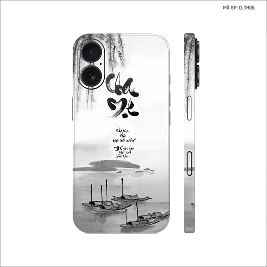 Dán Skin IPhone 17 Series Hình Thư Pháp | D_TH06