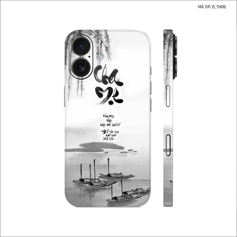 Dán Skin IPhone 17 Series Hình Thư Pháp | D_TH06