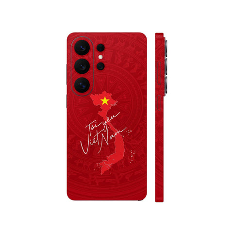 Dán Skin Galaxy S26 Series Hình Bản Đồ Tôi Yêu Việt Nam