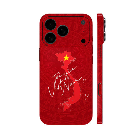 Dán Skin IPhone 17 Series Hình Tôi Yêu Việt Nam Bản Đồ