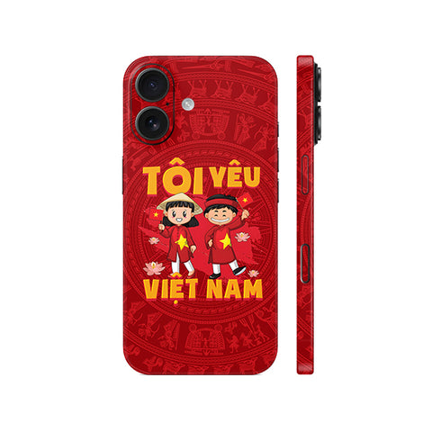 Dán Skin IPhone 16 | Plus | Pro | Pro Max Hình Tôi Yêu Việt Nam