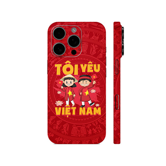 Dán Skin IPhone 15 | Plus | Pro | Pro Max Hình Tôi Yêu Việt Nam