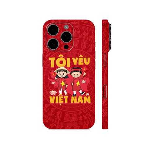 Dán Skin IPhone 16 | Plus | Pro | Pro Max Hình Tôi Yêu Việt Nam