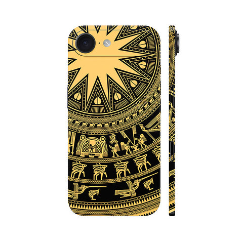 Dán Skin IPhone 17 Series Hình Trống Đồng Vàng Đen