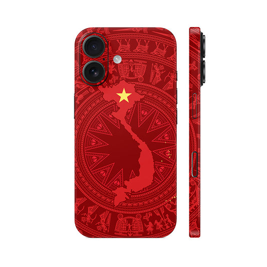 Dán Skin IPhone 17 Series Hình Trống Đồng Bản Đồ Việt Nam