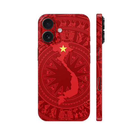 Dán Skin IPhone 17 Series Hình Trống Đồng Bản Đồ Việt Nam