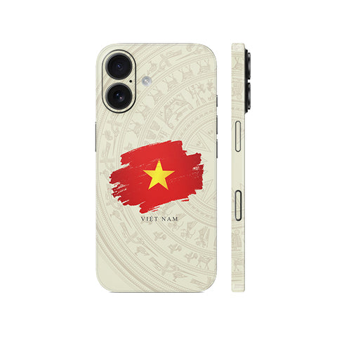 Dán Skin IPhone 16 | Plus | Pro | Pro Max Hình Trống Đồng Cờ Việt Nam