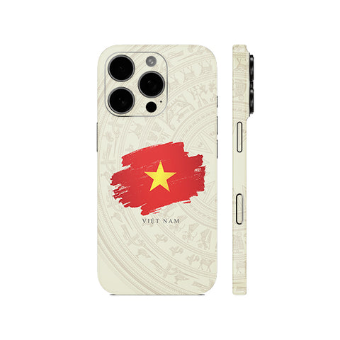 Dán Skin IPhone 16 | Plus | Pro | Pro Max Hình Trống Đồng Cờ Việt Nam