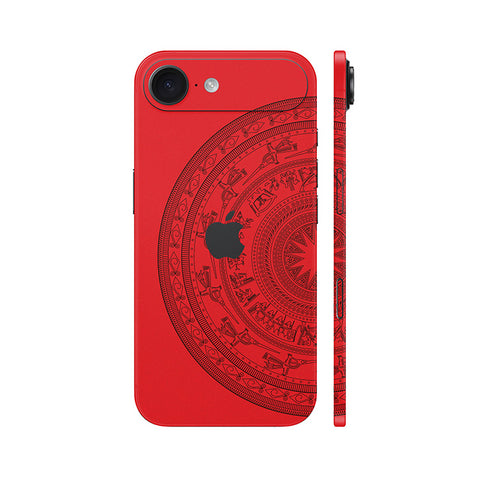 Dán Skin IPhone 17 Series Hình Trống Đồng Đỏ