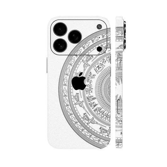 Dán Skin IPhone 17 Series Hình Trống Đồng Trắng