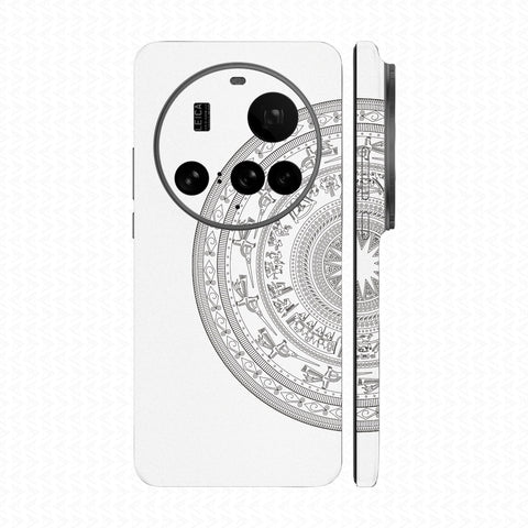 Dán Skin Xiaomi 15 Series In Hình Trống Đồng Trắng